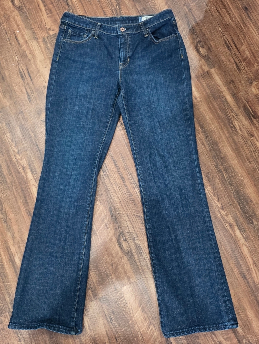 Gap 1969 Bootcut Jeans Women’s Dark Wash Stretch Denim Classic Fit Mid Rise